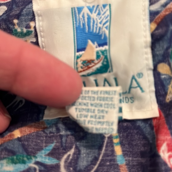 Vtg 90s KAHALA HAWAIIAN ISLANDS sz XXL Fish Lure ButtonFront Cotton Hawaii USA - Picture 10 of 16